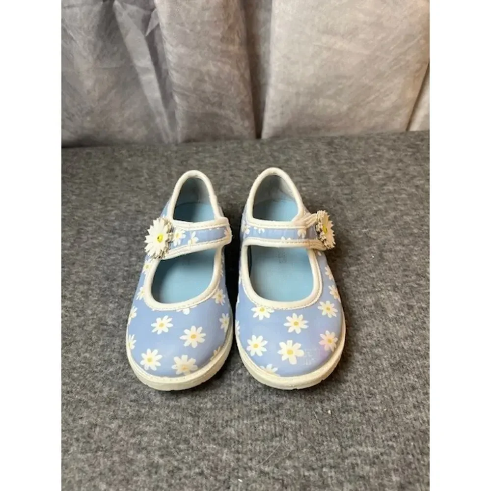 Tucker + Tate Girl Mallie Mary Jane Flat Shoes sz 8 Blue